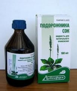 сок подорожника