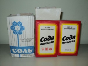 сода и соль для чистки зубов